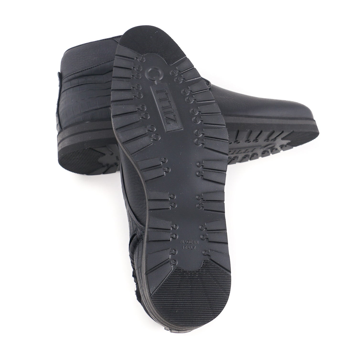 Zilli Crocodile and Satin Calf Ankle Boots - Top Shelf Apparel