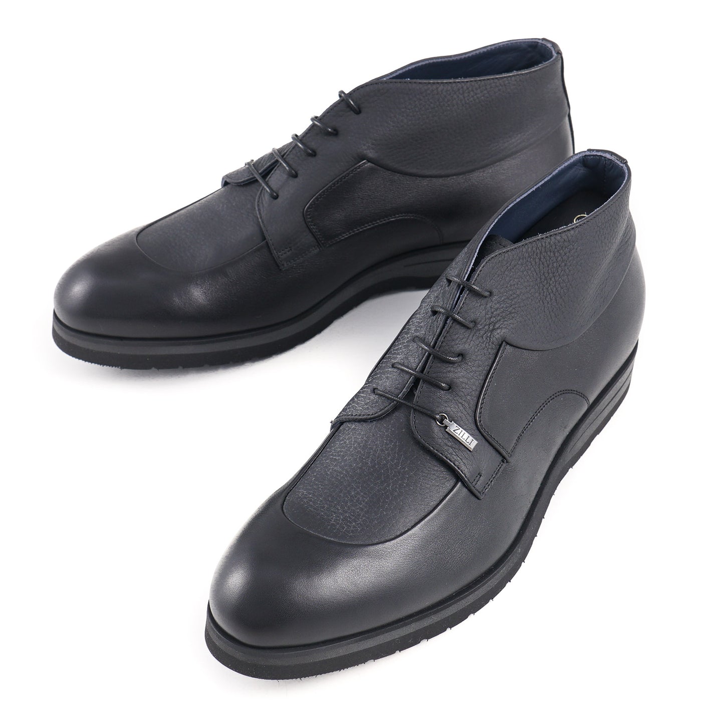 Zilli Matte and Satin Calf Ankle Boots - Top Shelf Apparel
