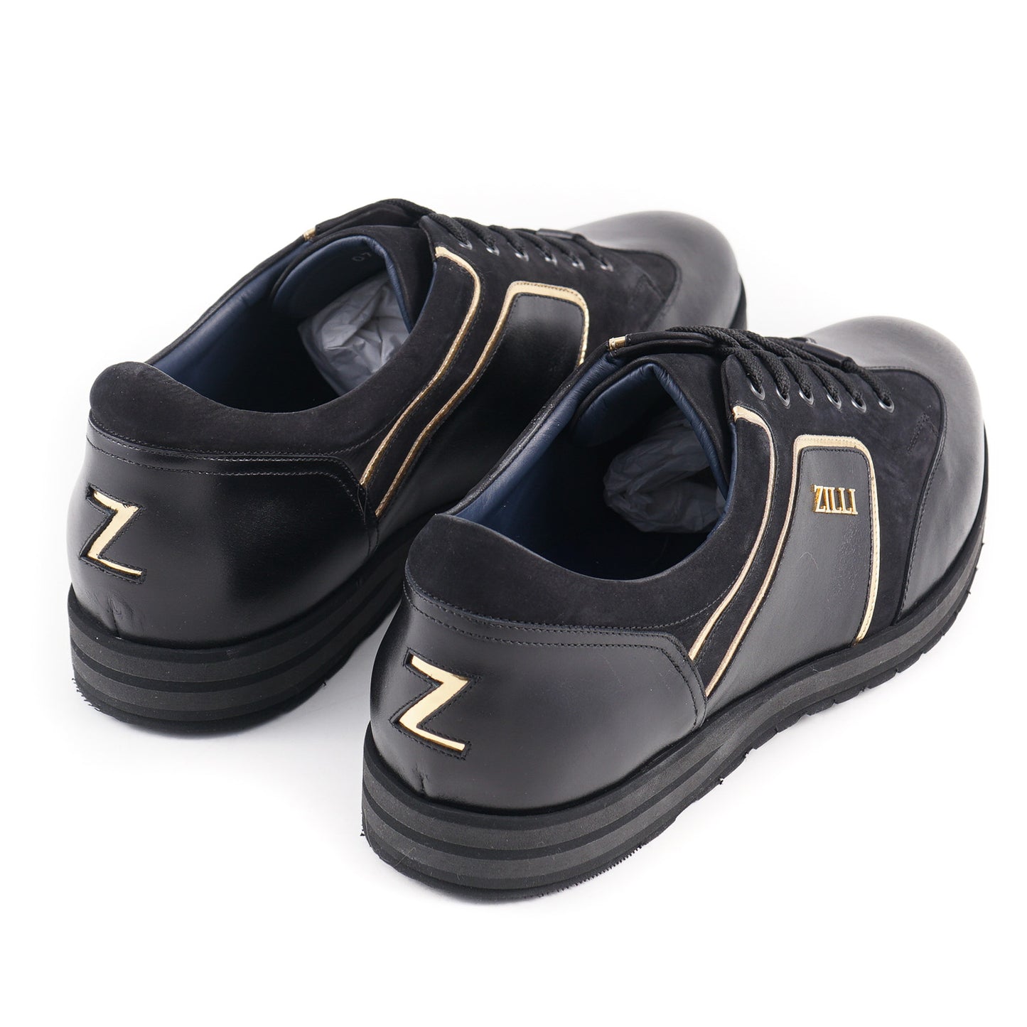 Zilli Calf and Nubuck Leather Sneakers - Top Shelf Apparel