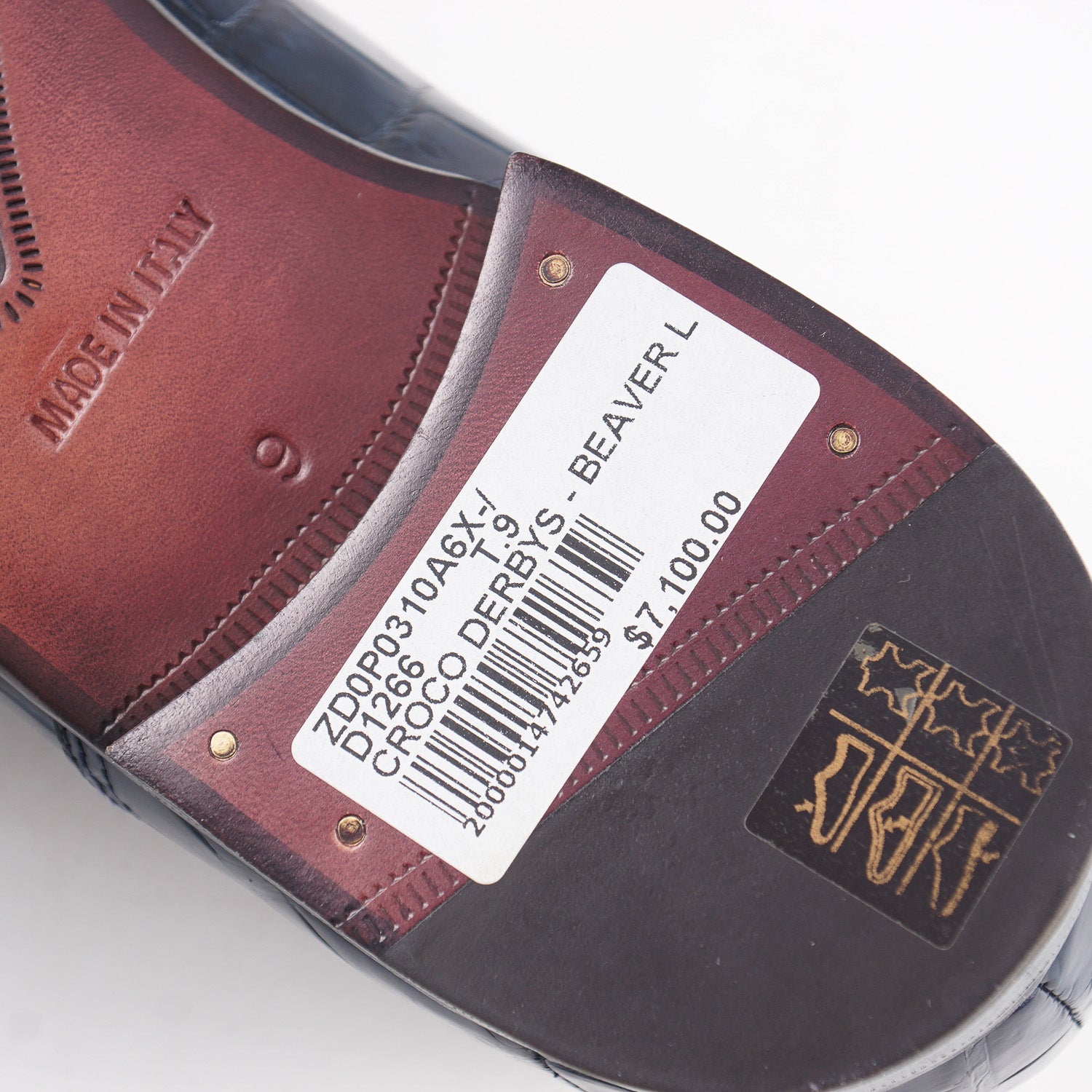 Zilli Beaver Fur Lined Crocodile Derby - Top Shelf Apparel