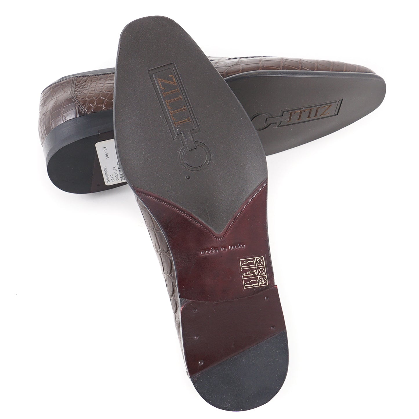 Zilli Chocolate Full Crocodile Loafers - Top Shelf Apparel