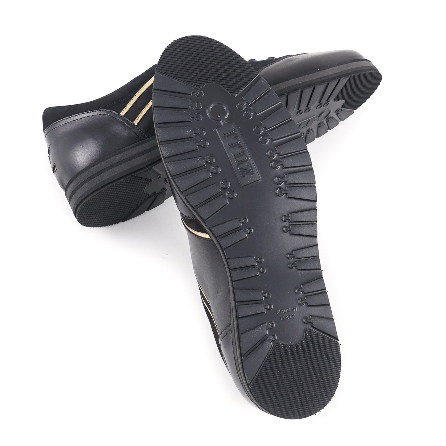 Zilli Calf and Nubuck Leather Sneakers - Top Shelf Apparel
