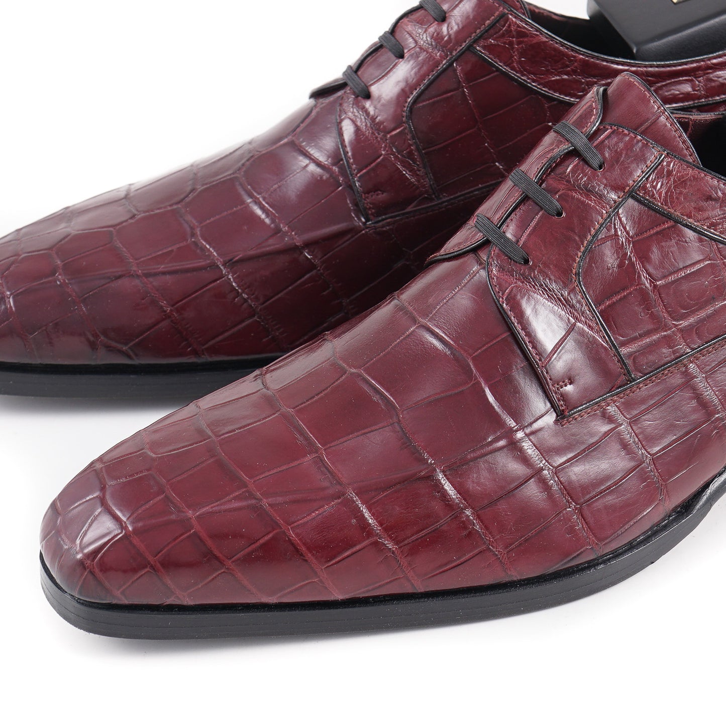 Zilli Burgundy Full Crocodile Derby - Top Shelf Apparel