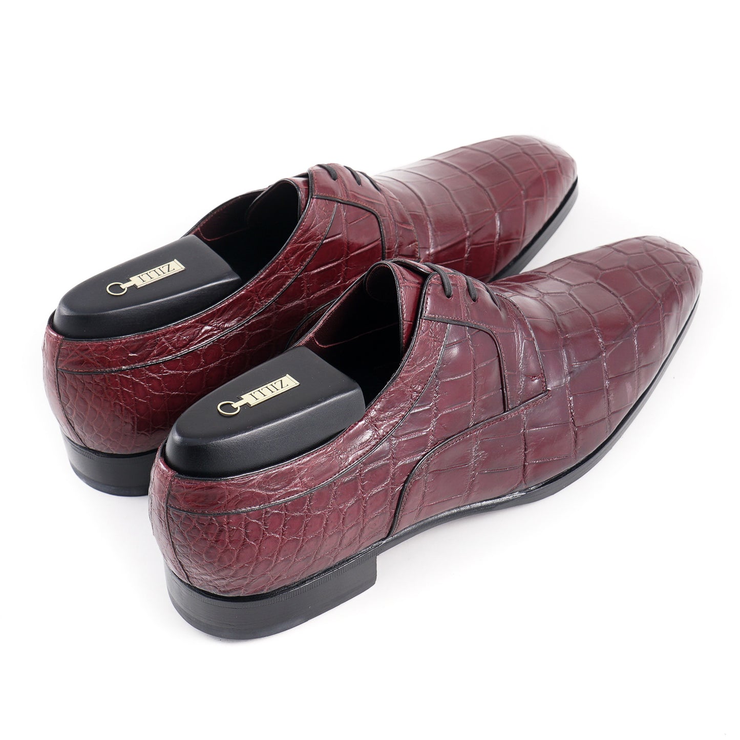 Zilli Burgundy Full Crocodile Derby - Top Shelf Apparel