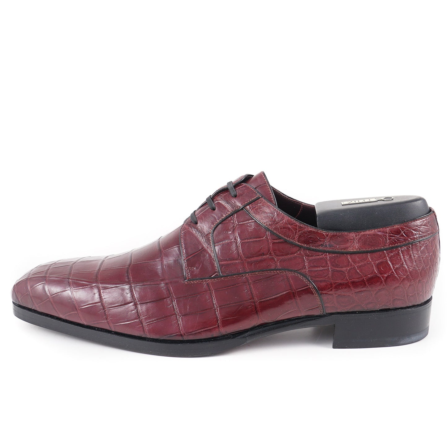 Zilli Burgundy Full Crocodile Derby - Top Shelf Apparel
