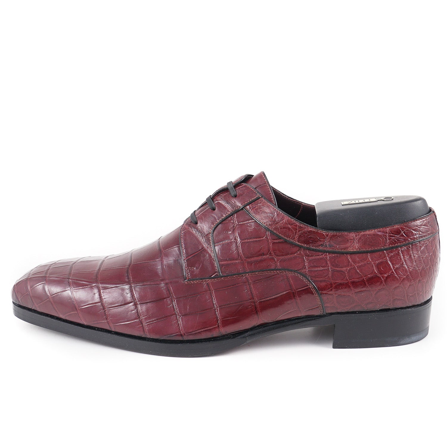 Zilli Burgundy Full Crocodile Derby - Top Shelf Apparel
