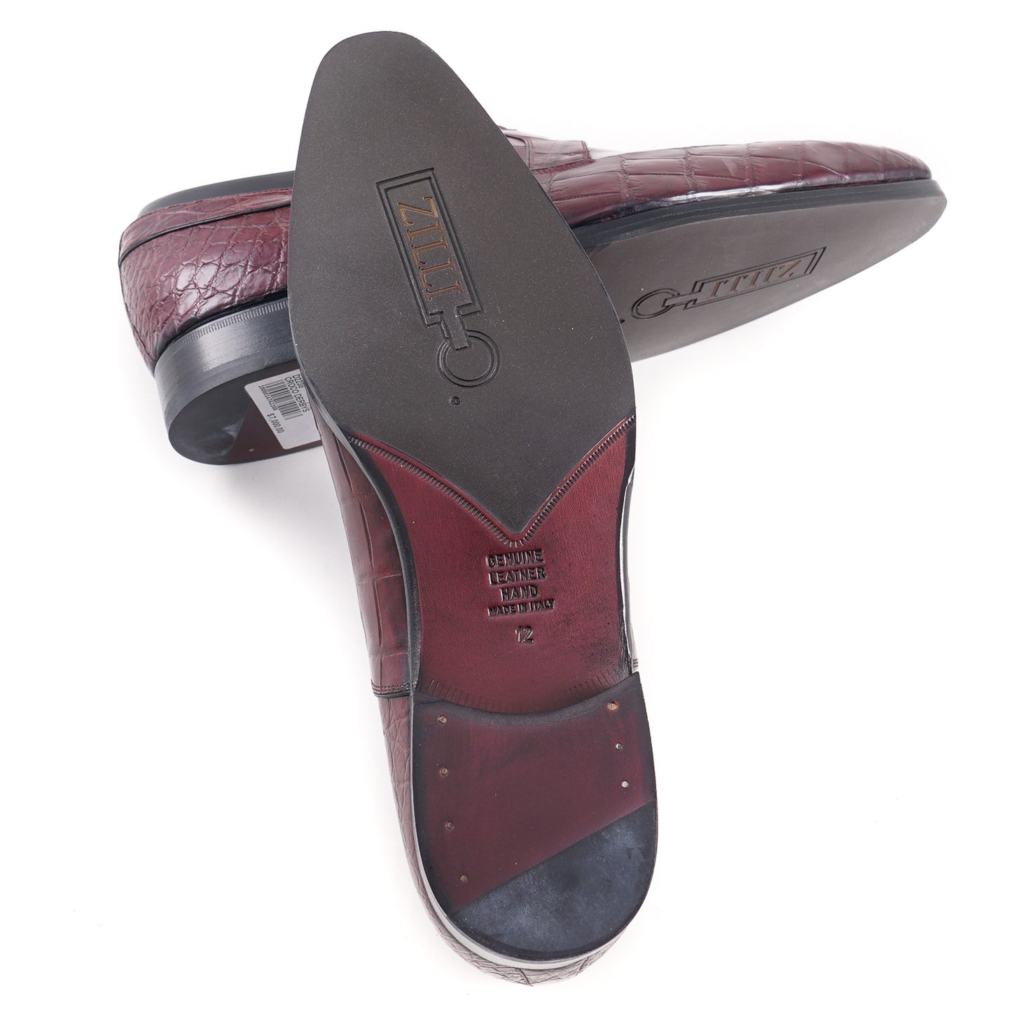 Zilli Burgundy Full Crocodile Derby - Top Shelf Apparel