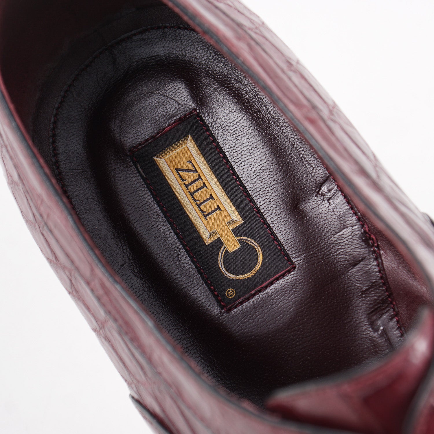 Zilli Burgundy Full Crocodile Derby - Top Shelf Apparel