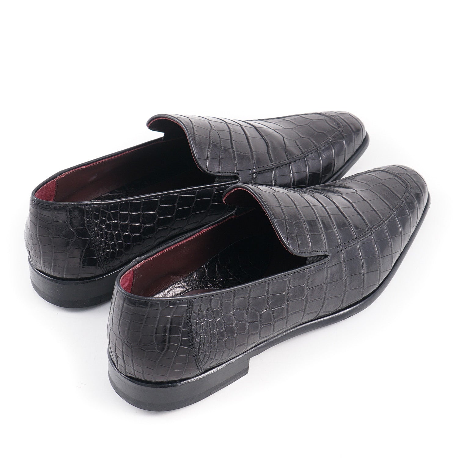 Zilli Black Full Crocodile Loafers - Top Shelf Apparel