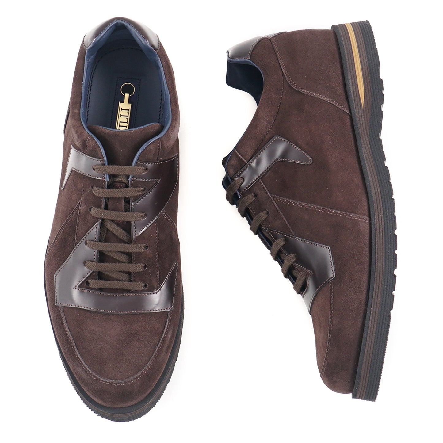 Zilli Calf Suede and Leather Sneakers - Top Shelf Apparel