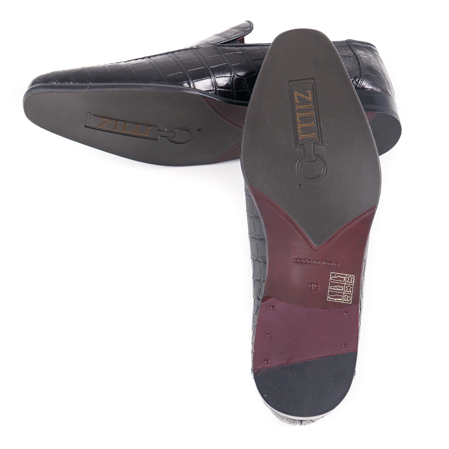 Zilli Black Full Crocodile Loafers - Top Shelf Apparel