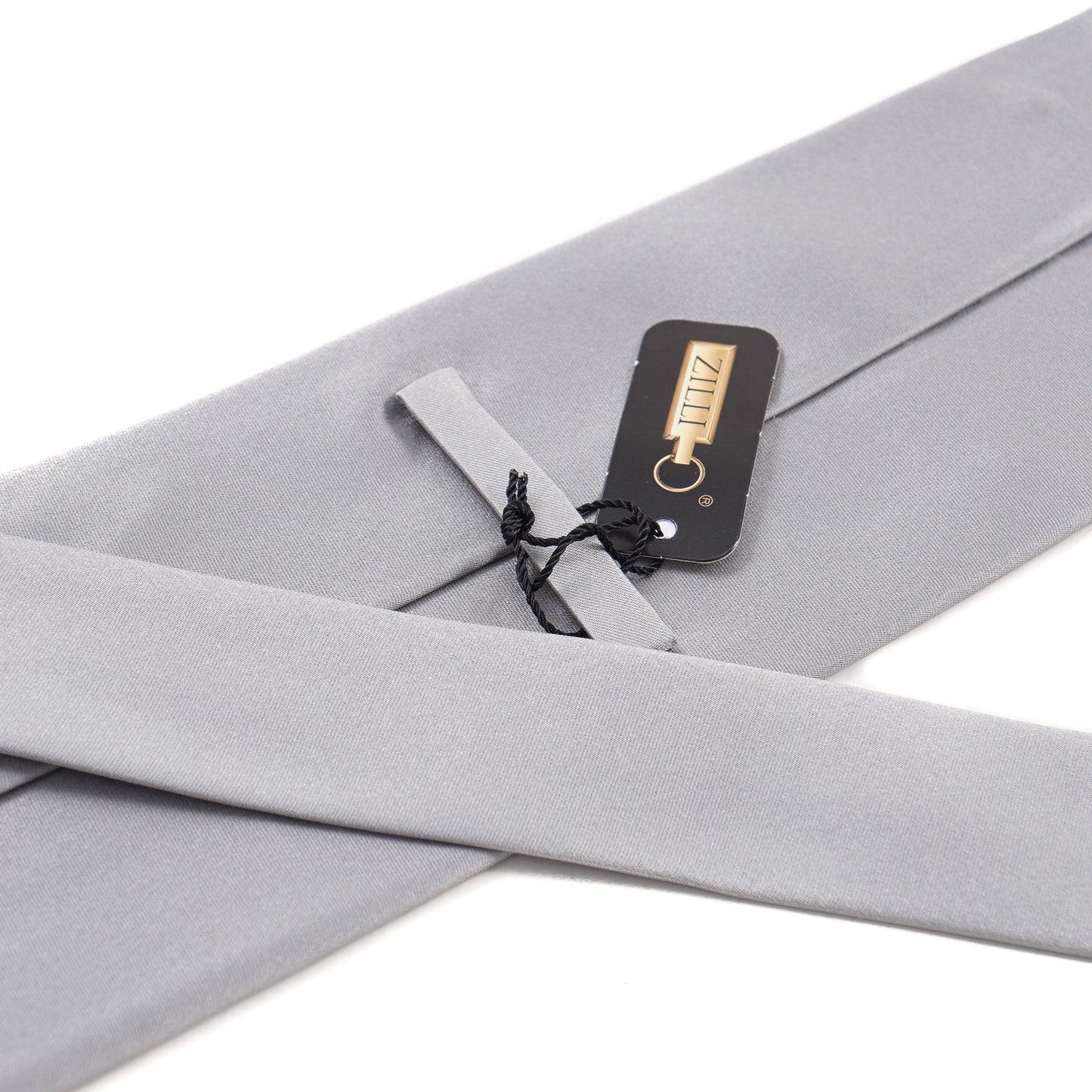 Zilli Solid Satin Silk Tie - Top Shelf Apparel