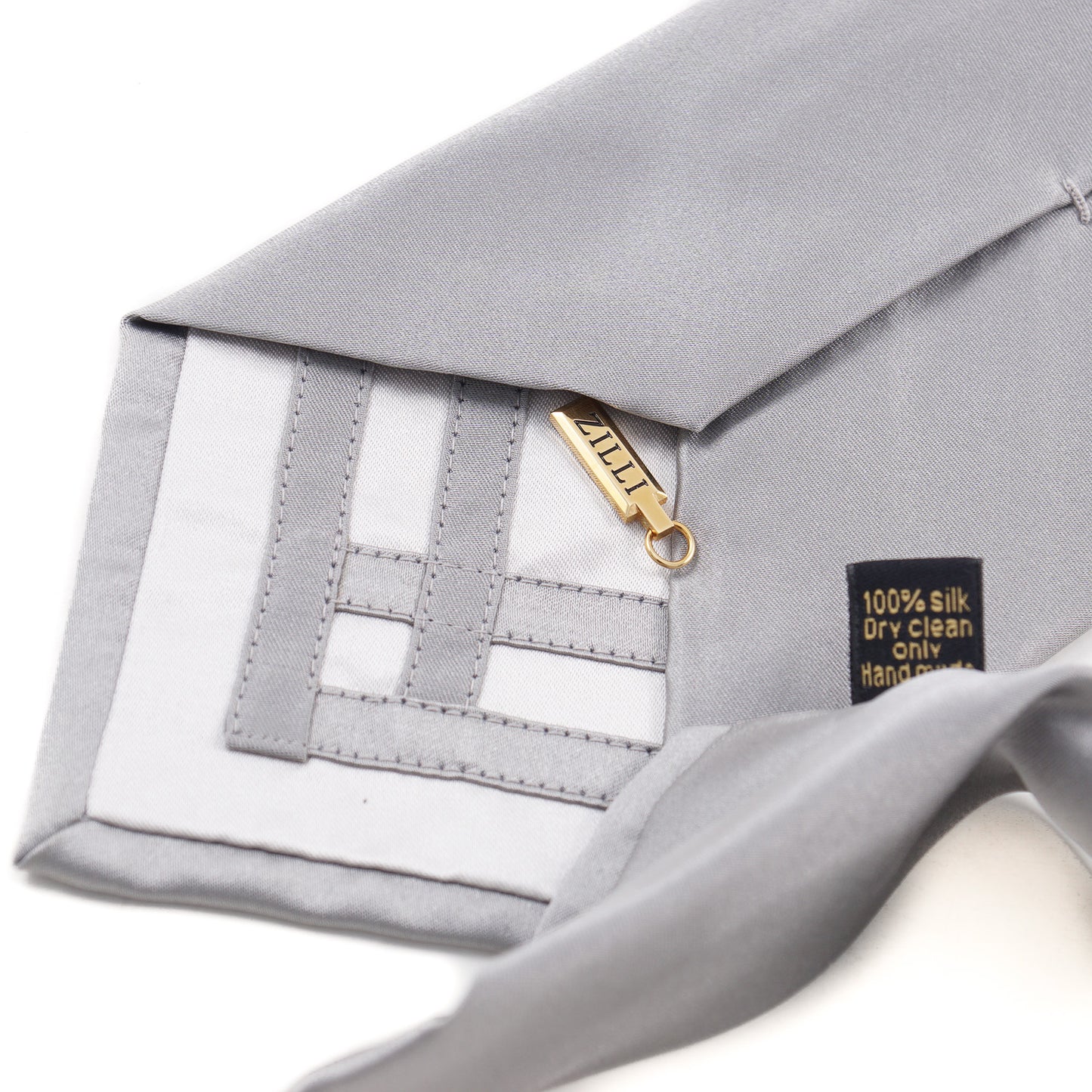 Zilli Solid Satin Silk Tie - Top Shelf Apparel