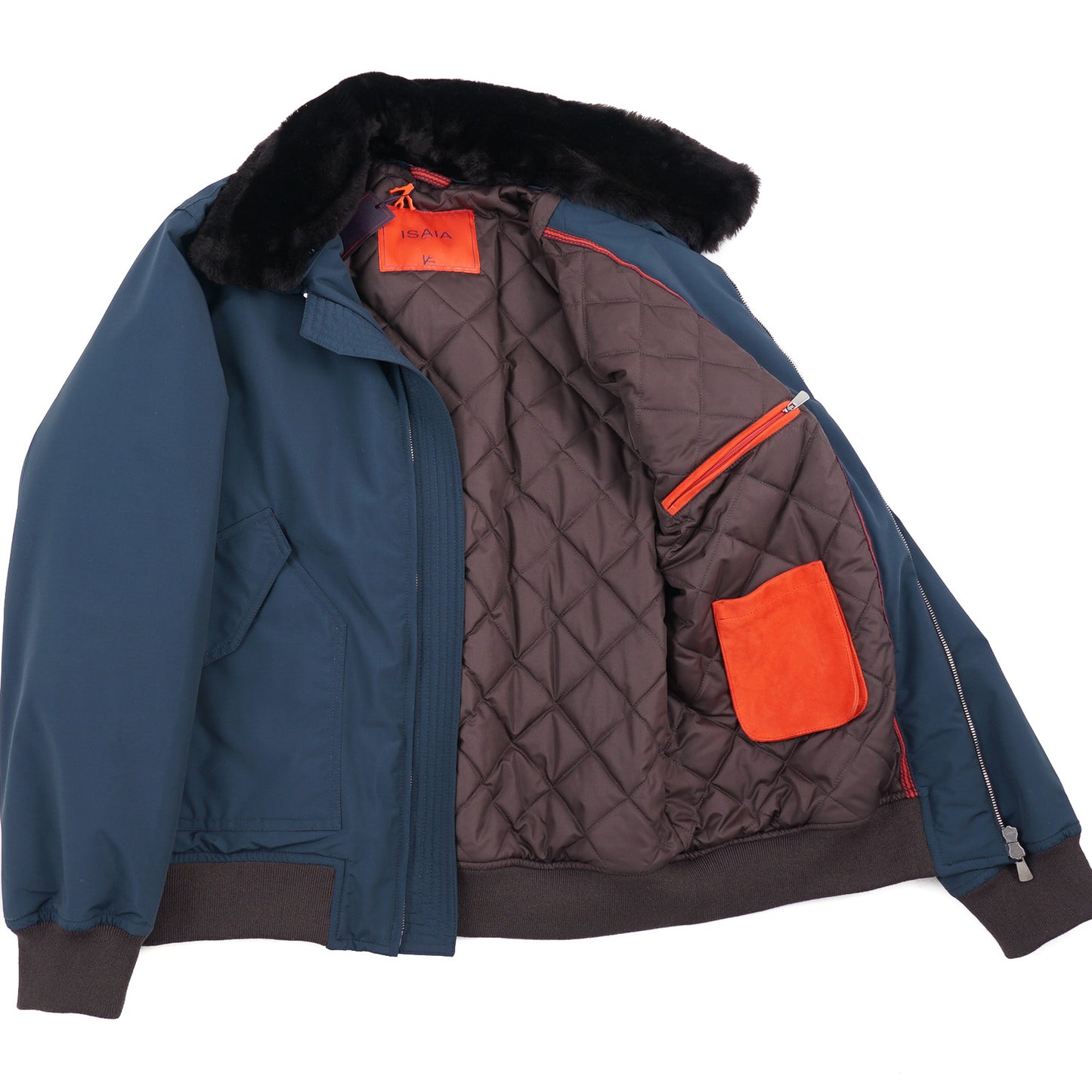 Isaia 150s Storm System Bomber Jacket - Top Shelf Apparel