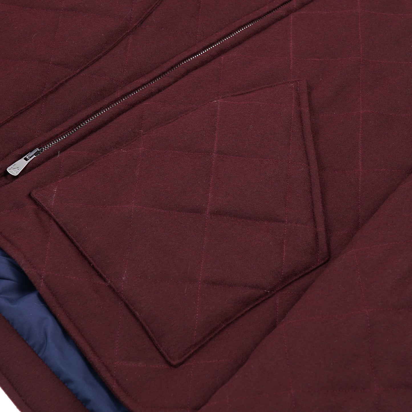 Isaia Quilted Aqua Cashmere Jacket - Top Shelf Apparel
