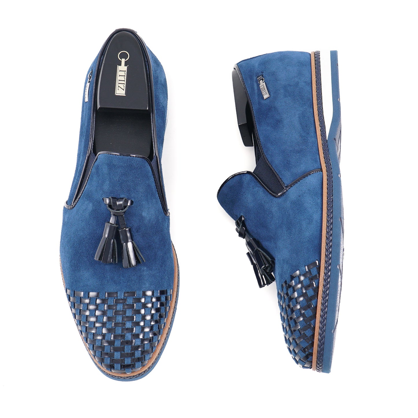 Zilli Suede Tassel Loafer with Woven Detail - Top Shelf Apparel