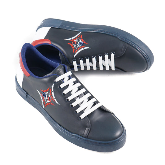 Zilli Tricolore Calf Leather Sneakers - Top Shelf Apparel