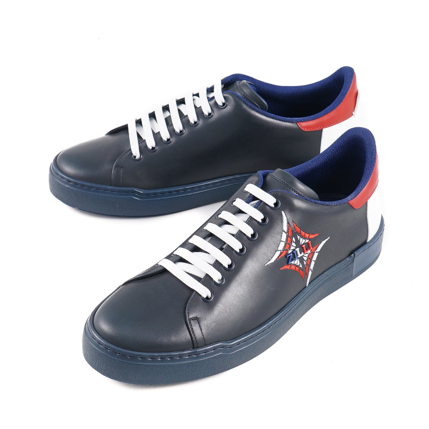 Zilli Tricolore Calf Leather Sneakers - Top Shelf Apparel