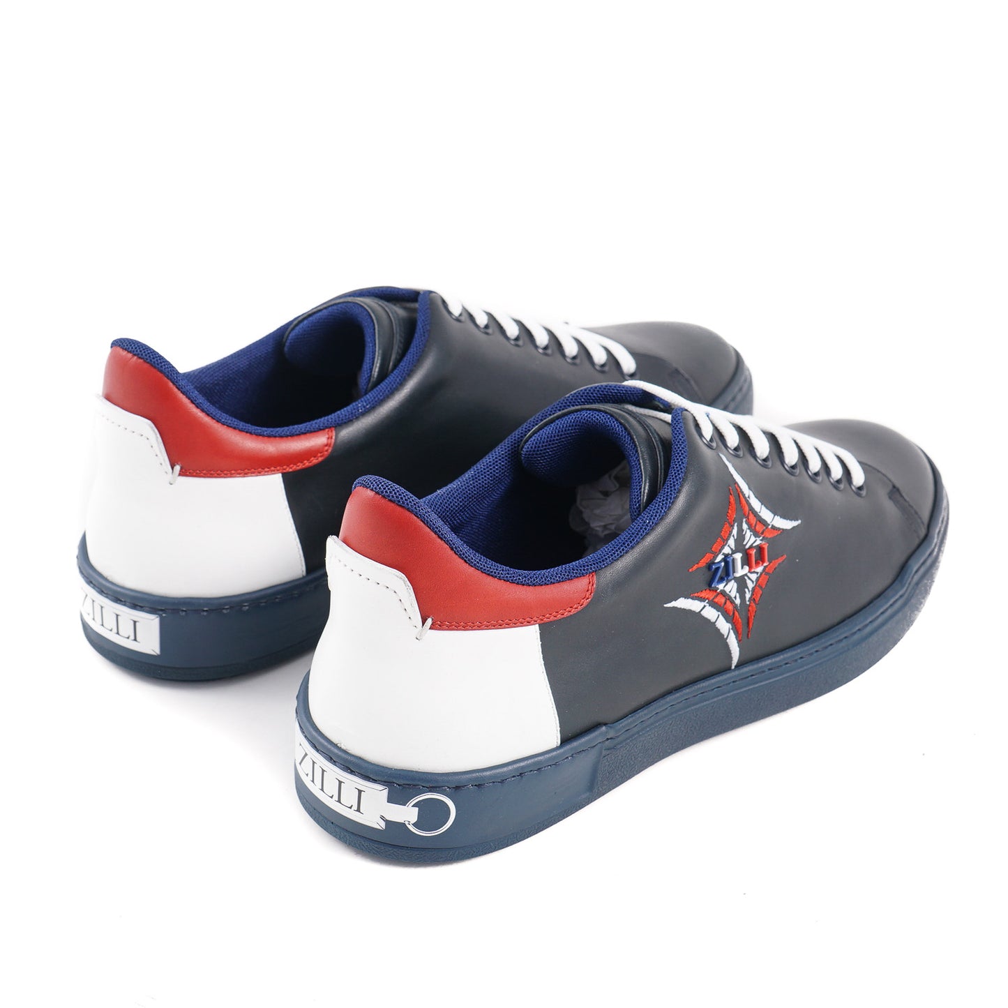 Zilli Tricolore Calf Leather Sneakers - Top Shelf Apparel