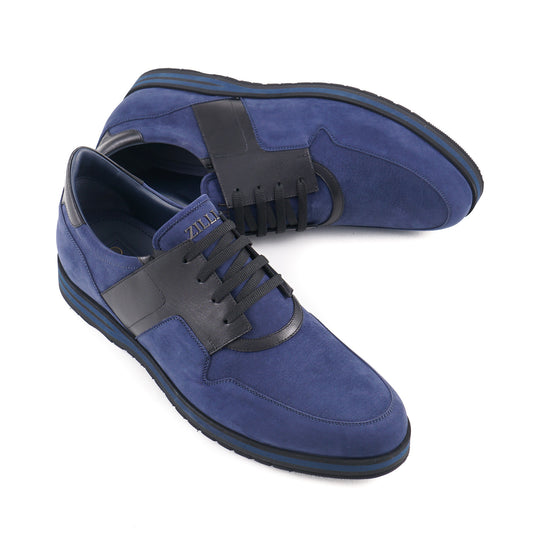 Zilli Nubuck and Calf Leather Sneakers - Top Shelf Apparel