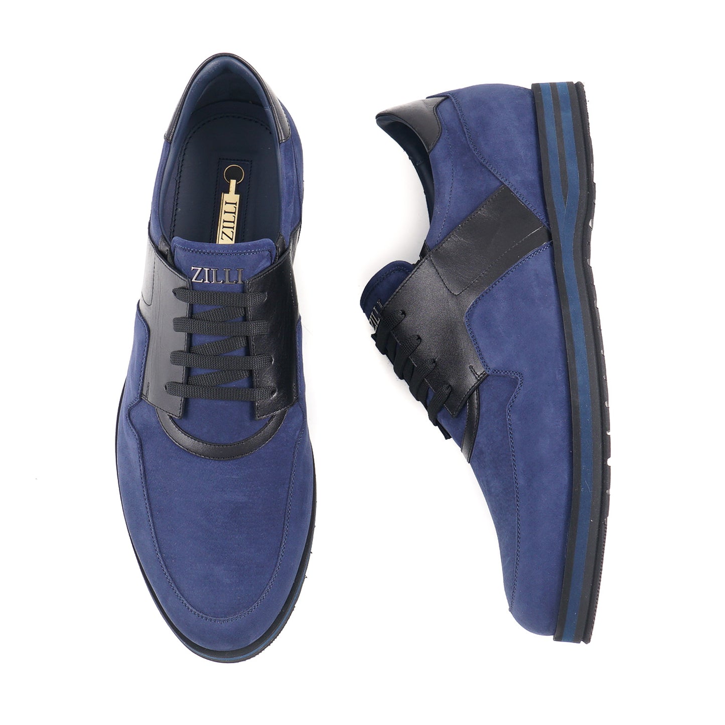 Zilli Nubuck and Calf Leather Sneakers - Top Shelf Apparel