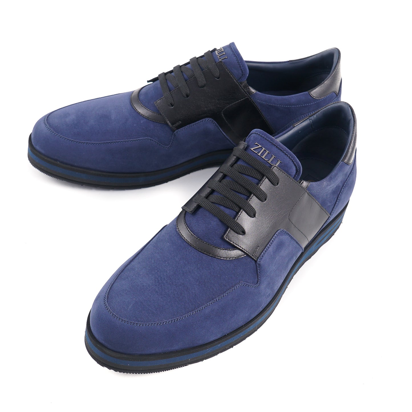Zilli Nubuck and Calf Leather Sneakers - Top Shelf Apparel