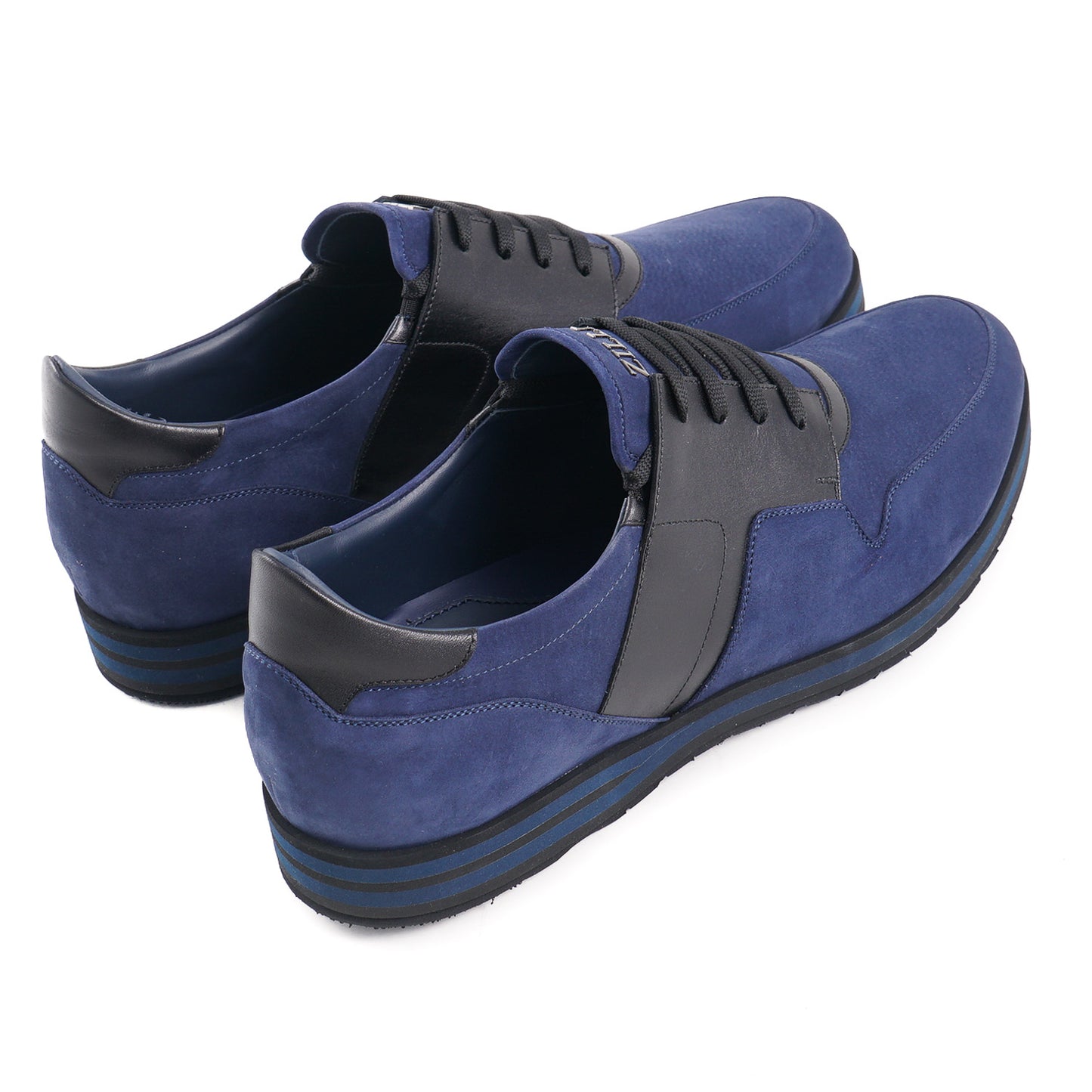 Zilli Nubuck and Calf Leather Sneakers - Top Shelf Apparel