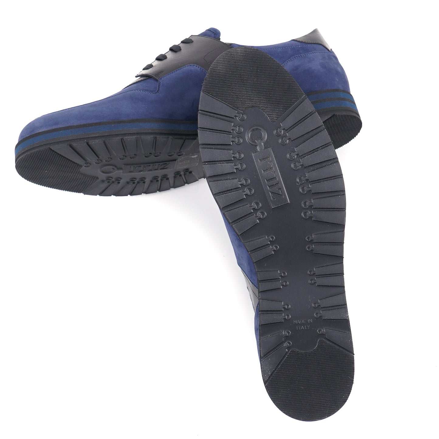 Zilli Nubuck and Calf Leather Sneakers - Top Shelf Apparel
