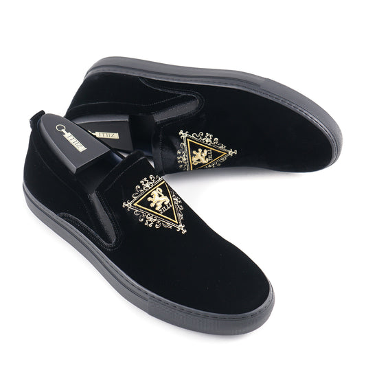 Zilli Velvet Slip-On Sneakers - Top Shelf Apparel