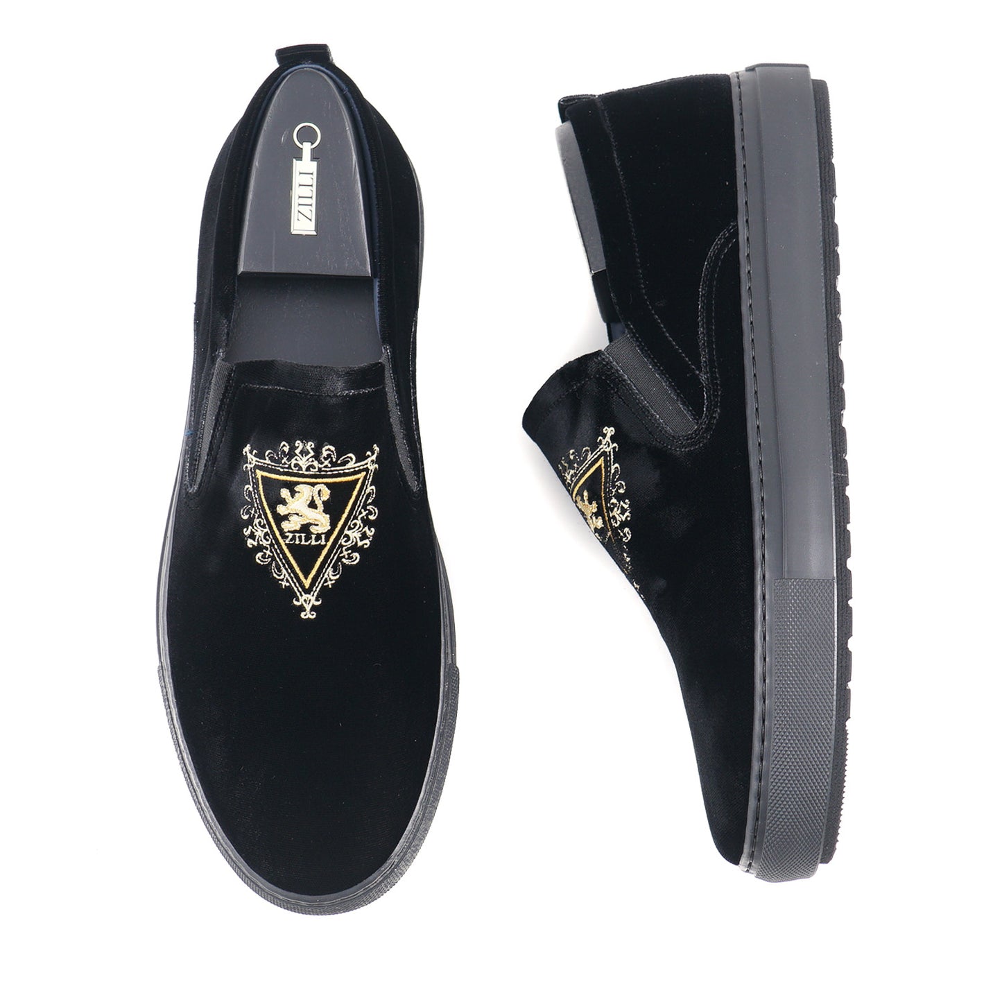 Zilli Velvet Slip-On Sneakers - Top Shelf Apparel