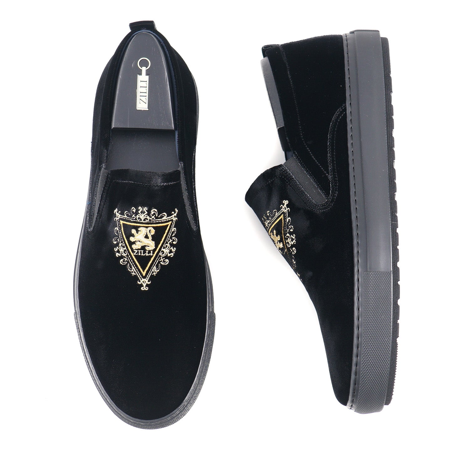 Zilli Velvet Slip-On Sneakers - Top Shelf Apparel