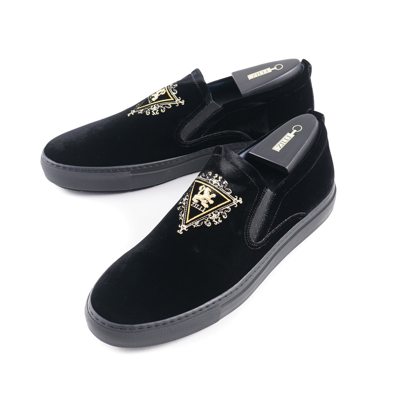 Zilli Velvet Slip-On Sneakers - Top Shelf Apparel