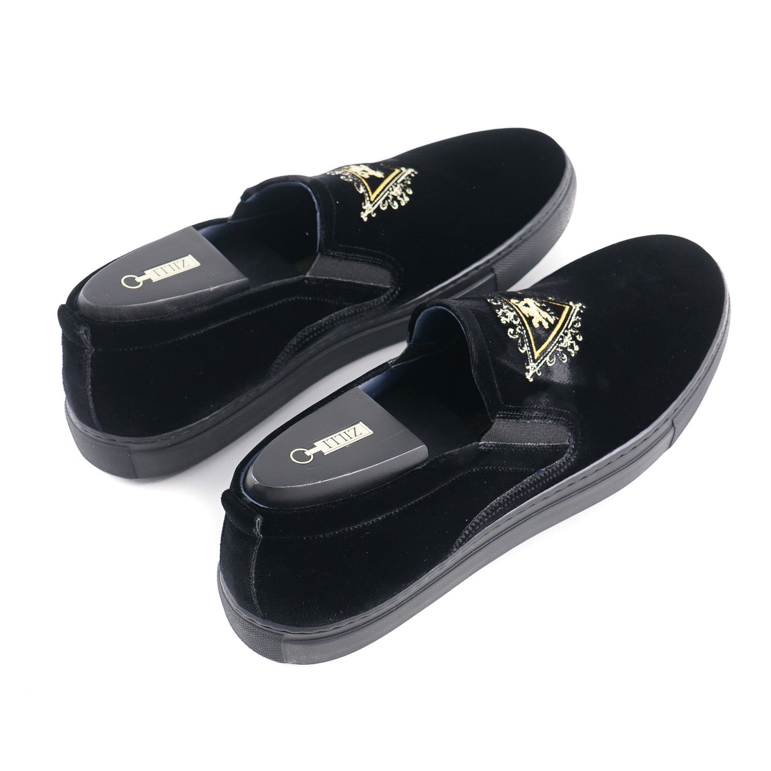 Zilli Velvet Slip-On Sneakers - Top Shelf Apparel