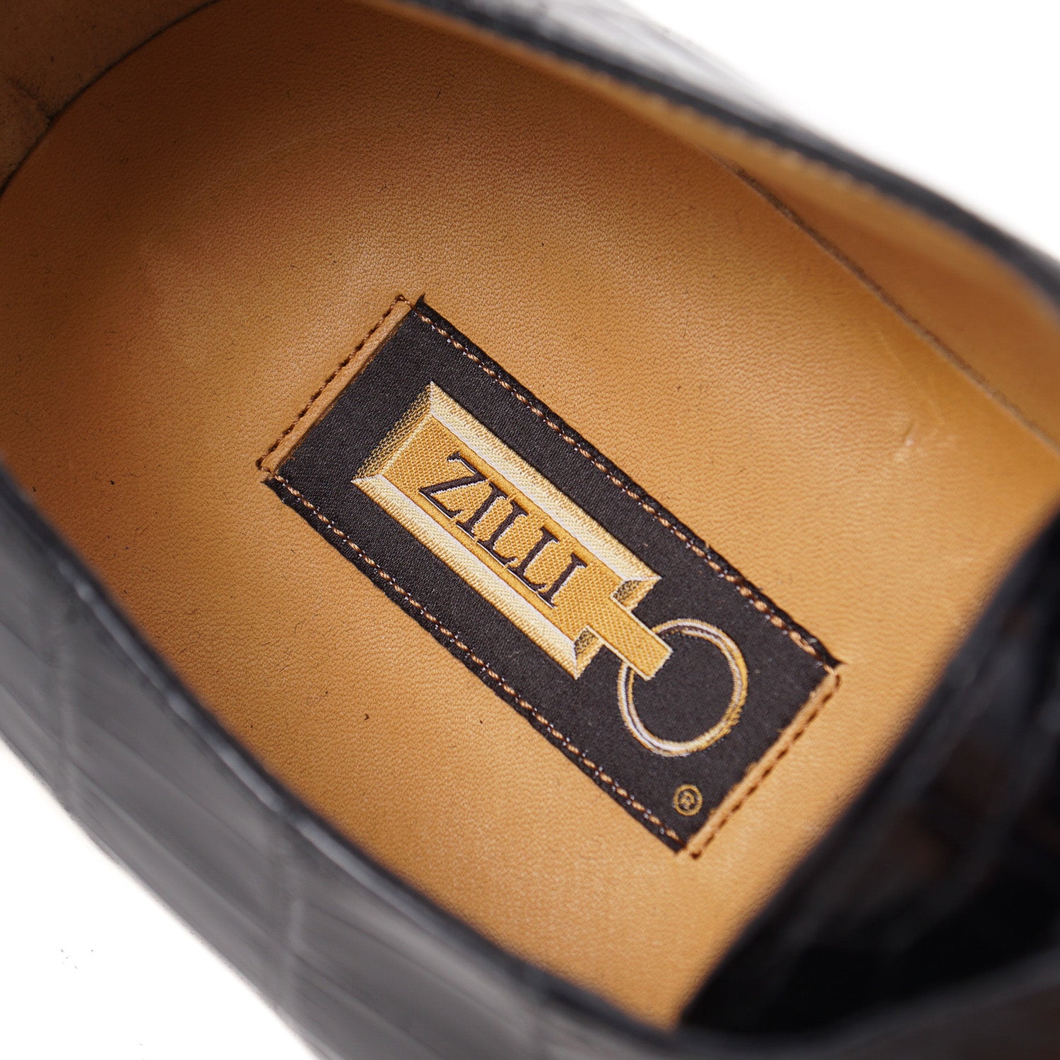 Zilli Black Full Crocodile Derby - Top Shelf Apparel