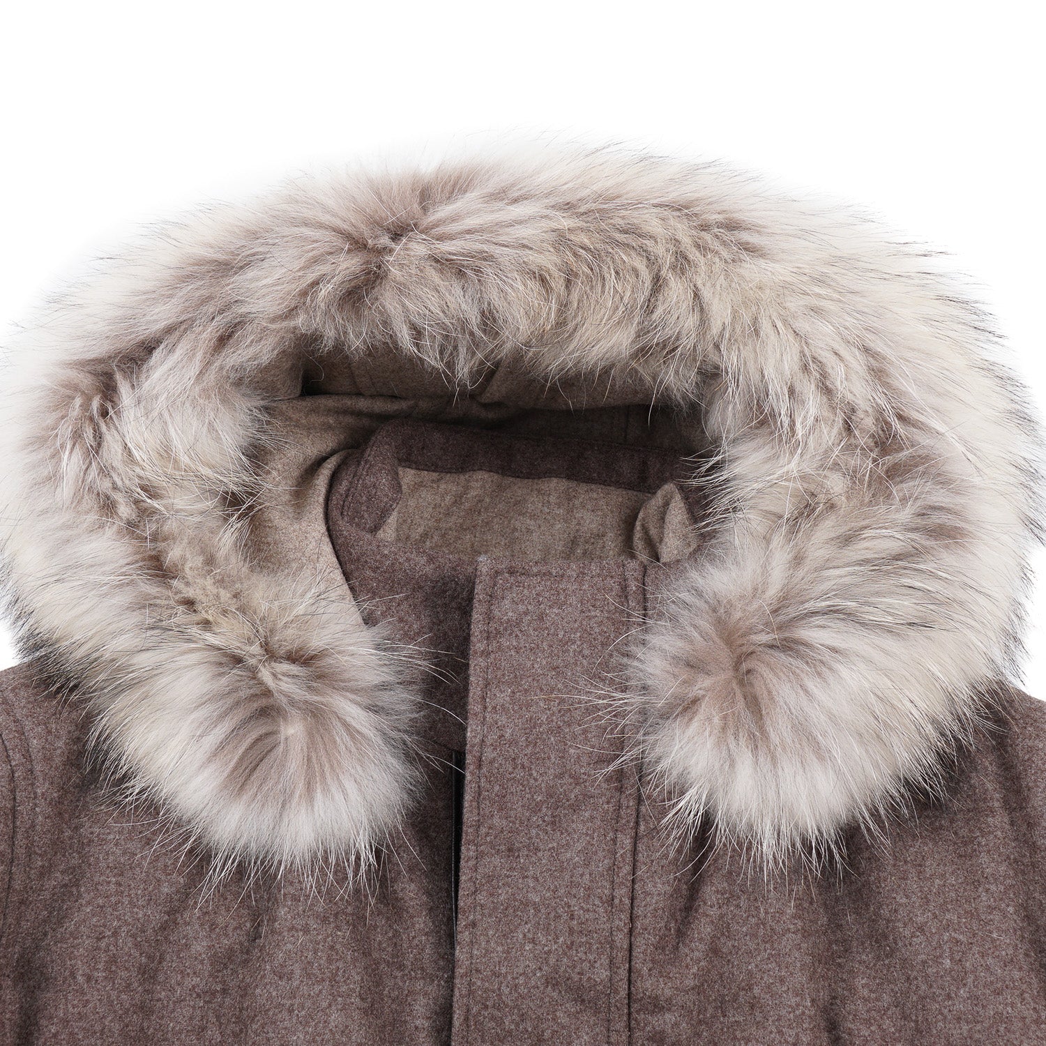 Rifugio Quilted Flannel Wool Parka with Fur Hood - Top Shelf Apparel