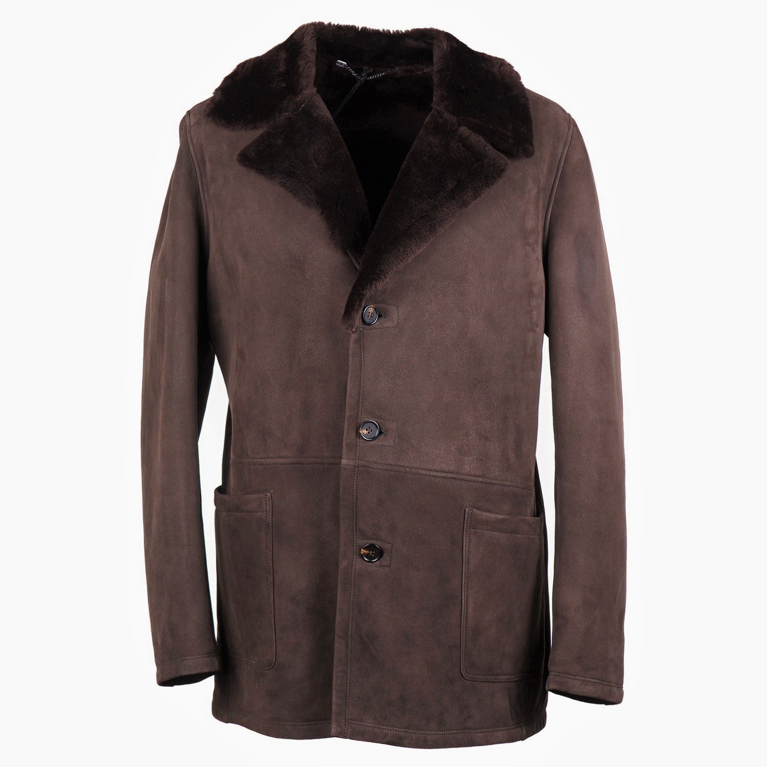 Rifugio Shearling Leather Mountain Coat