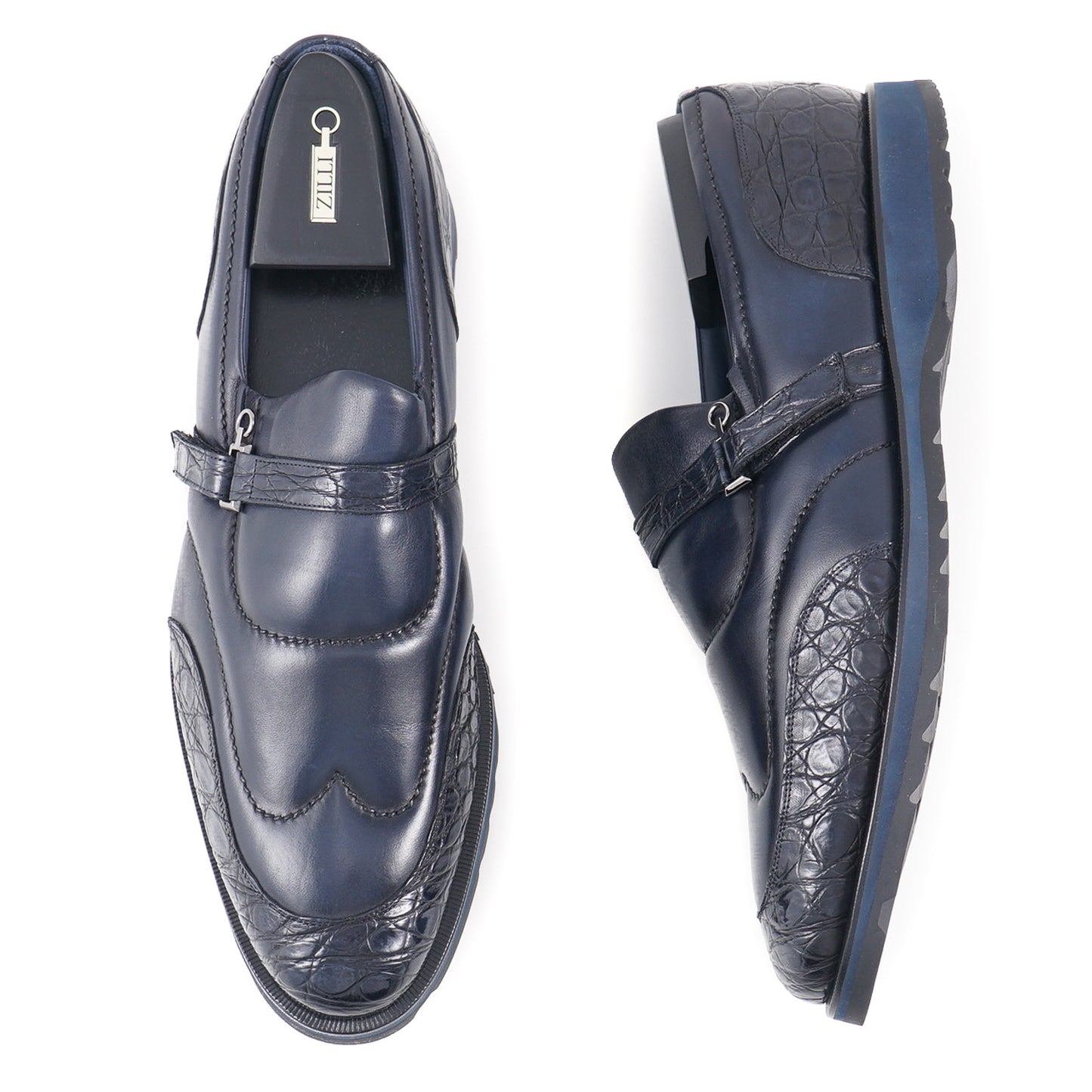 Zilli Crocodile and Calf Monk Strap Loafer - Top Shelf Apparel