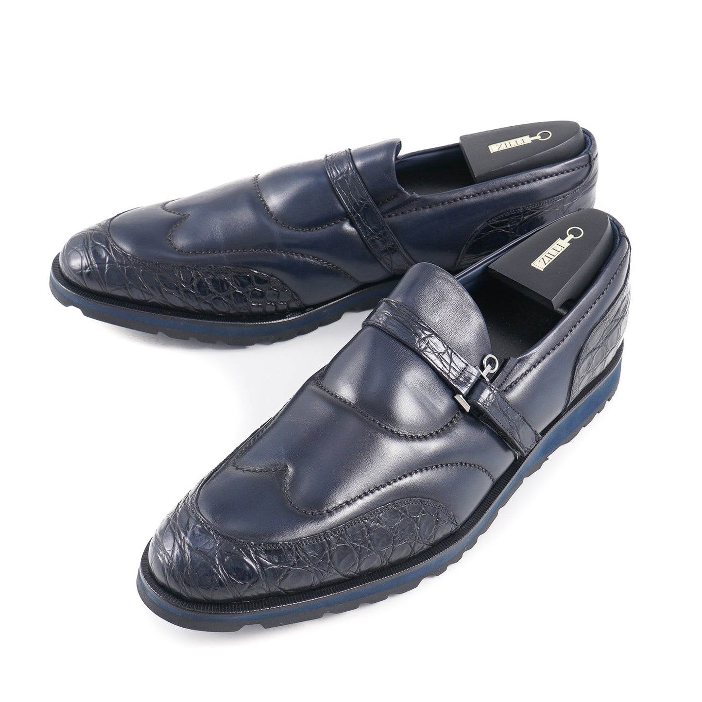 Zilli Crocodile and Calf Monk Strap Loafer - Top Shelf Apparel