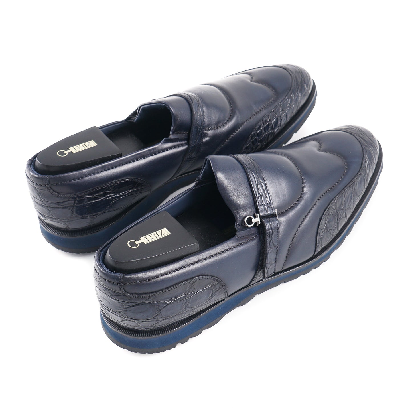 Zilli Crocodile and Calf Monk Strap Loafer - Top Shelf Apparel