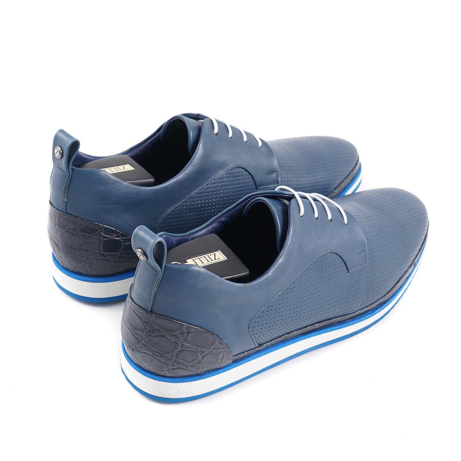 Zilli Calf and Crocodile Leather Derby - Top Shelf Apparel