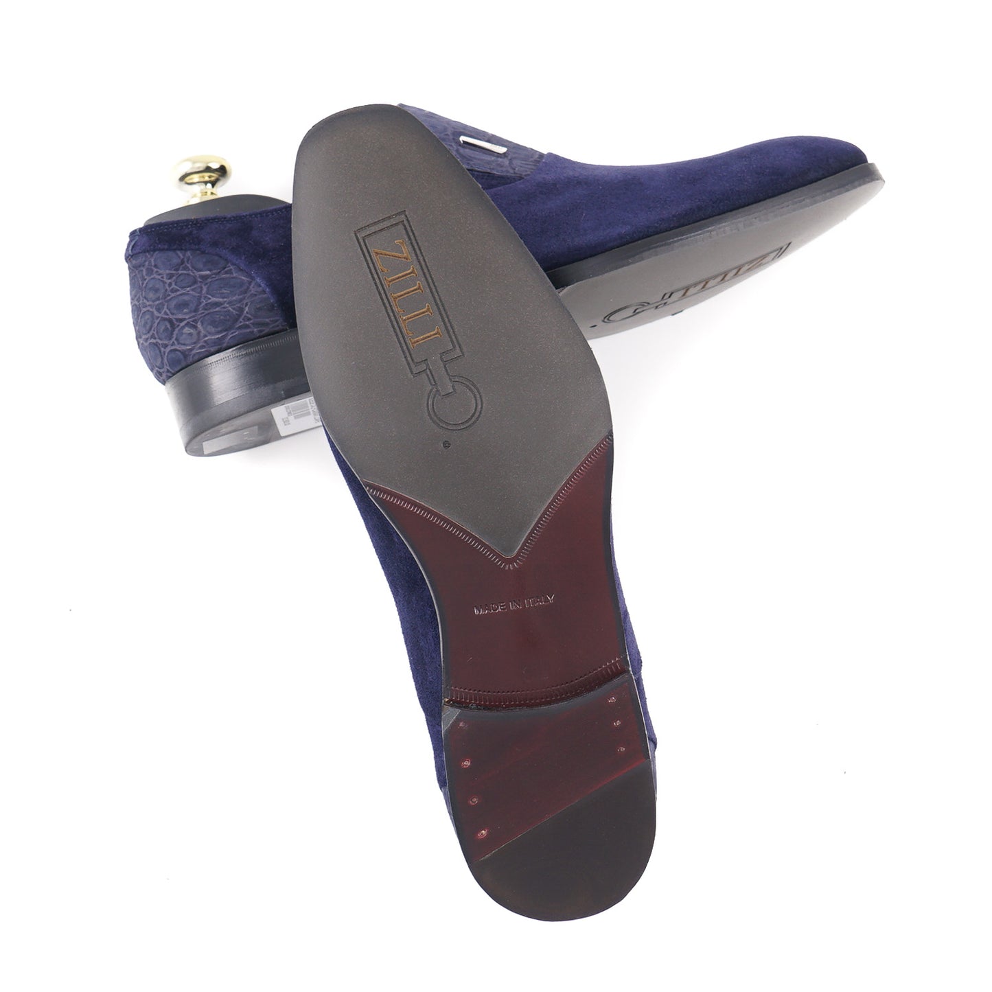 Zilli Calf Suede and Caiman Loafers - Top Shelf Apparel
