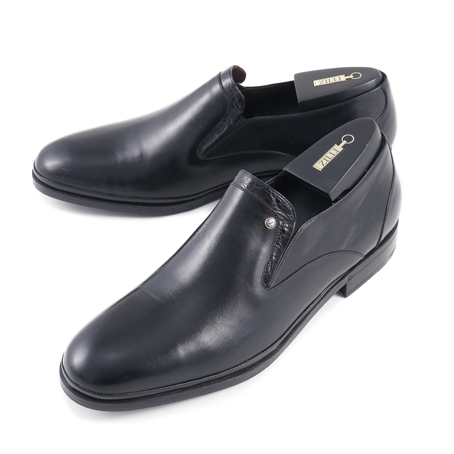 Zilli Calf and Caiman Leather Loafers - Top Shelf Apparel