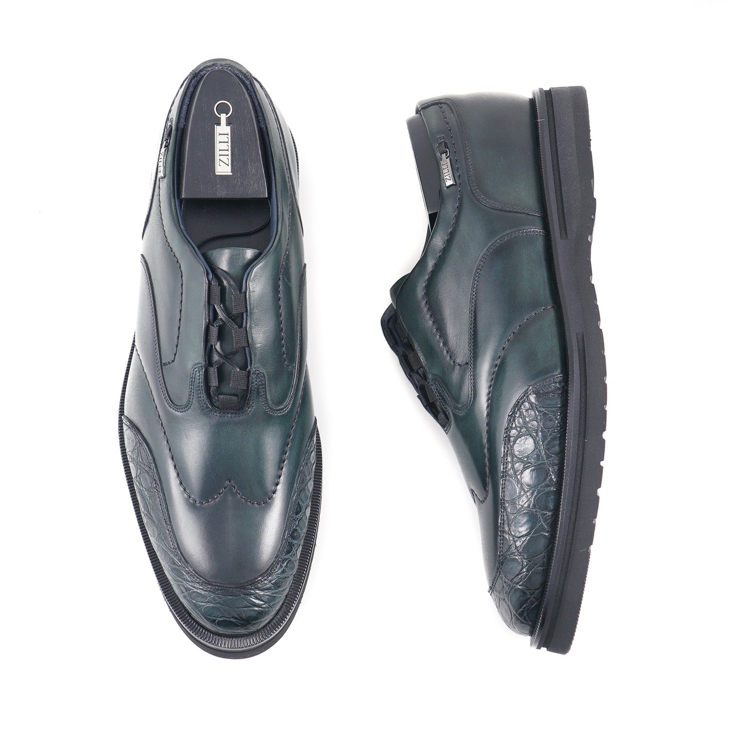 Zilli Crocodile and Calf Leather Shoes - Top Shelf Apparel