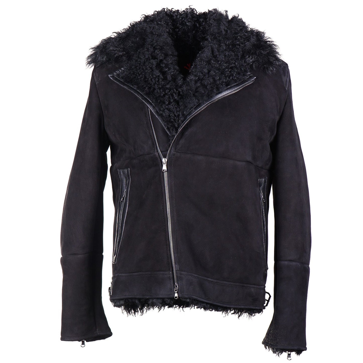Isaia Shearling Leather Moto Jacket - Top Shelf Apparel