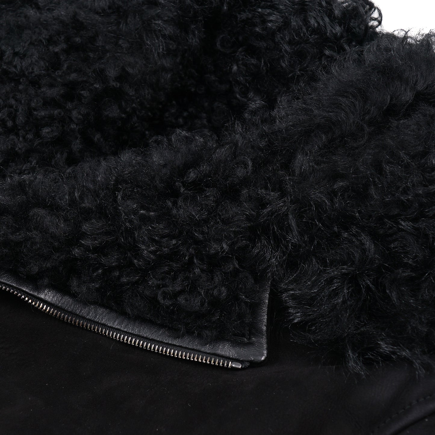 Isaia Shearling Leather Moto Jacket - Top Shelf Apparel