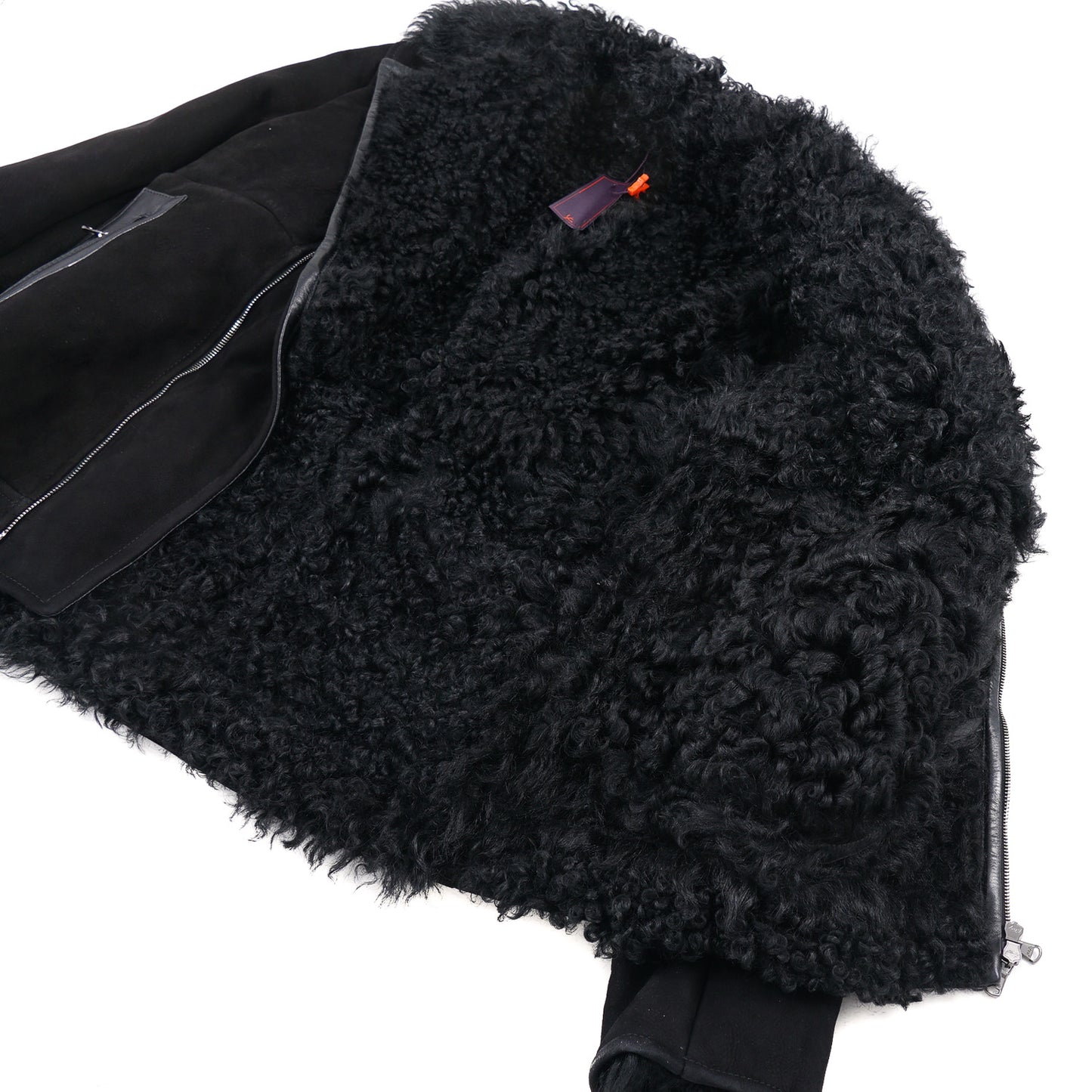 Isaia Shearling Leather Moto Jacket - Top Shelf Apparel