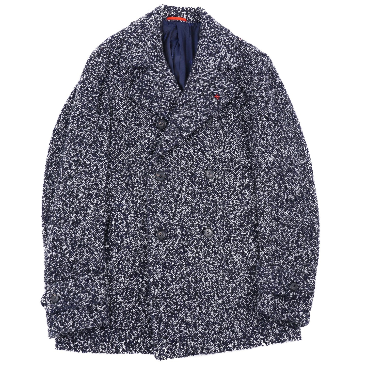 Isaia Plush Boucle Cashmere Peacoat - Top Shelf Apparel