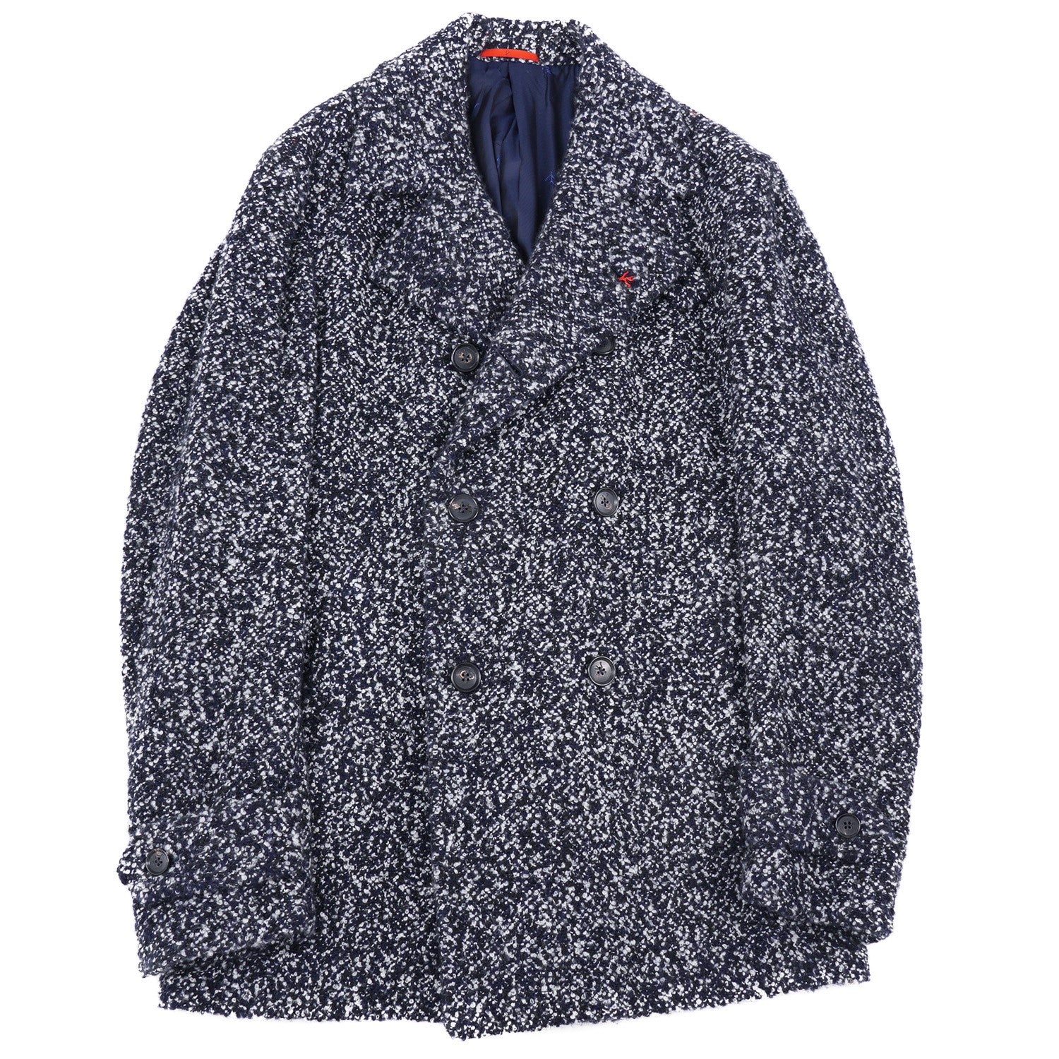 Isaia Plush Boucle Cashmere Peacoat - Top Shelf Apparel