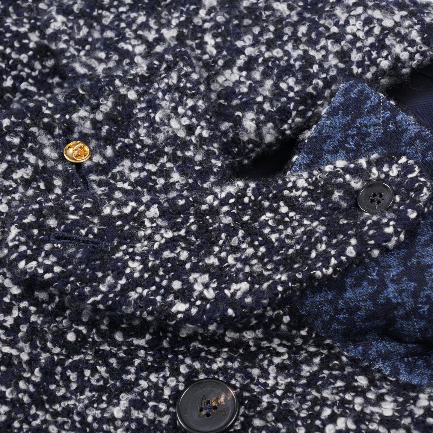 Isaia Plush Boucle Cashmere Peacoat - Top Shelf Apparel