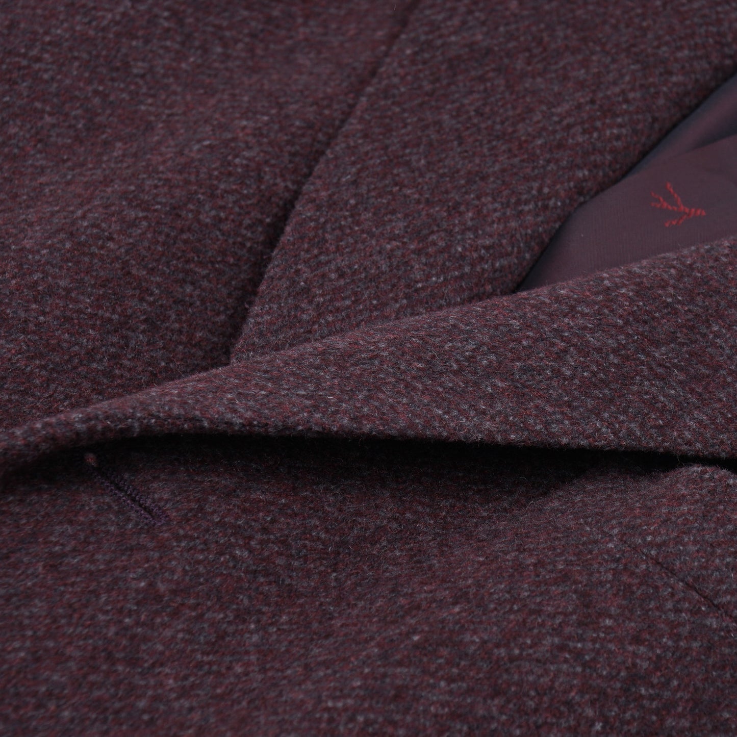 Isaia Purple Mélange Wool Overcoat - Top Shelf Apparel